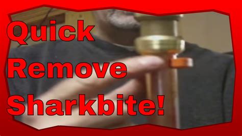 How to Remove a Shark Bite Fitting - YouTube