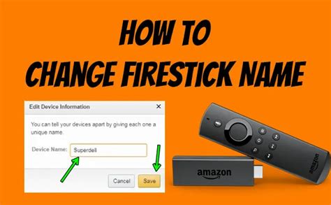 How to Rename FireStick Easy Method to Choose Custom Device Name