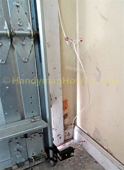 How to Repair Garage Door Safety Sensor Wires HandyManHowTo