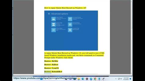 How to Repair the Master Boot Record In Windows XP