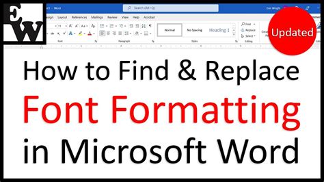 How to Replace a Font in a File YouTube