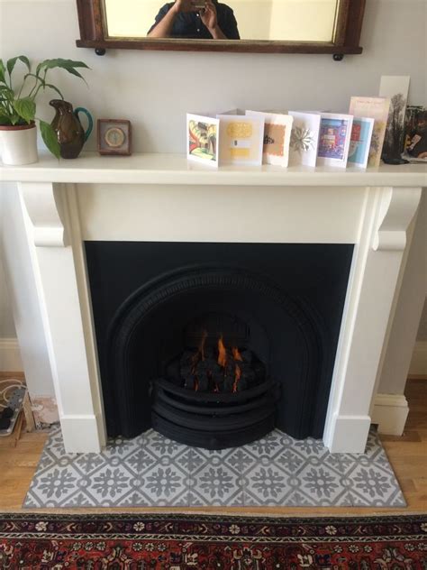 How to Replace a Hearth with Slate Tile - YouTube