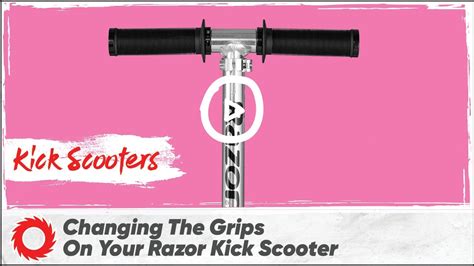 How to Replace the Grips on a Razor Kick Scooter - YouTube