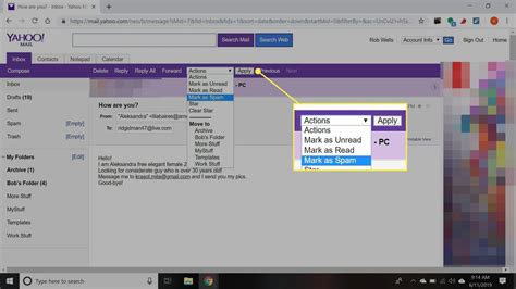 How to Report a Message as Spam in Yahoo Mail