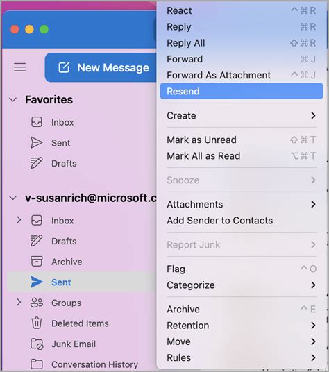 How to Resend a Message in macOS X Mail