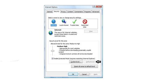 How to Reset IE Security Settings to Default Levels