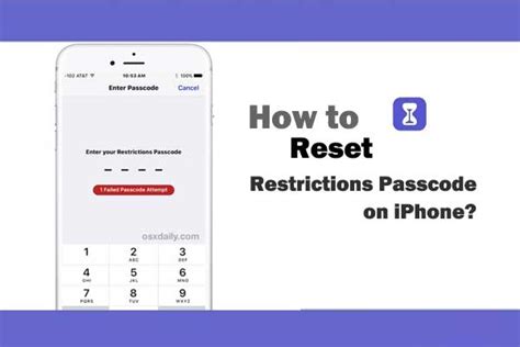 How to Reset Restrictions Passcode on an iPhone