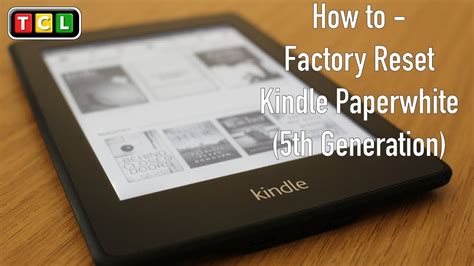 How to Reset a Kindle Paperwhite