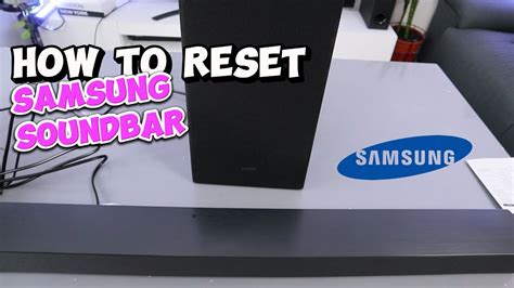 How to Reset a Samsung Soundbar