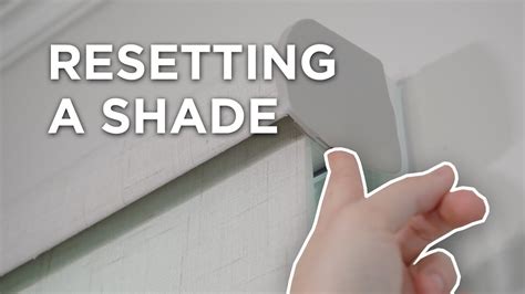 How to Reset any Hunter Douglas Powerview Shade