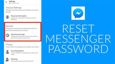 How to Reset or Recover Messenger Account Password in 2 …