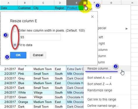 How to Resize Column Width in Google Sheets LiveFlow