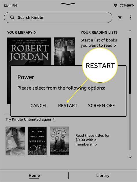 How to Restart a Kindle Paperwhite