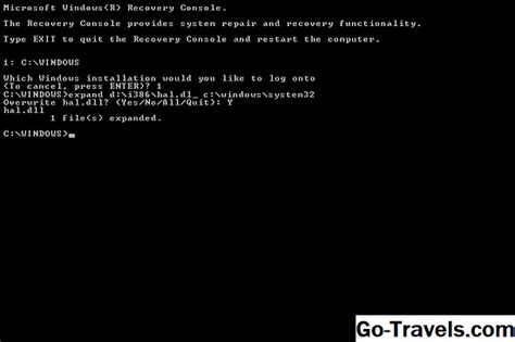 How to Restore Hal dll From the Windows XP CD