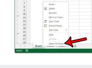 How to Return All Worksheets in an Excel Workbook Back to Normal …