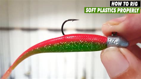 How to Rig Soft Plastic Fishing Lures Pt. 1 - YouTube