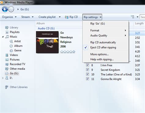 How to Rip CDs in Windows Media Player 12