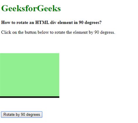 How to Rotate Image in HTML ? - GeeksforGeeks