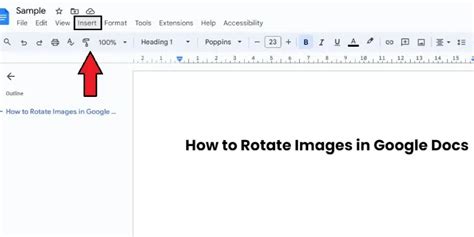 How to Rotate an Image in Google Docs