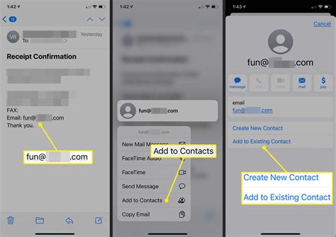 How to Save Contact Information From an iPhone Email