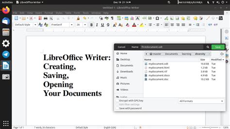 How to Save LibreOffice Files in Microsoft Office Format