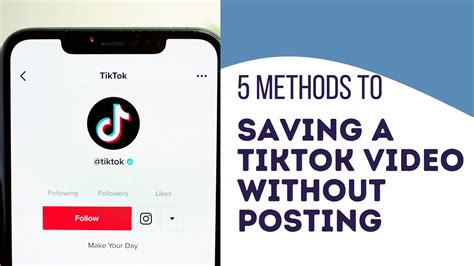 How to Save TikTok Video Without Posting