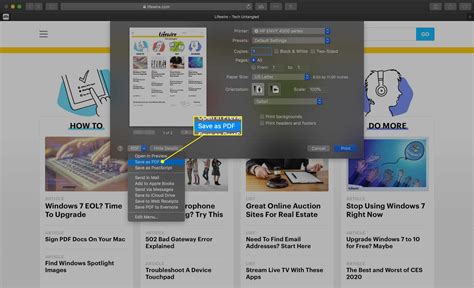 How to Save a Web Page as a PDF in Safari on the Mac