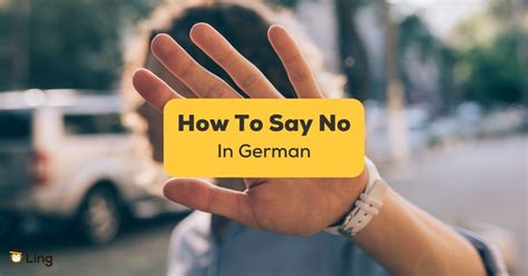 How to Say 'No' in German: A Comprehensive Guide for Effective Communication