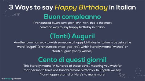 How to Say “Happy Birthday” in Italian