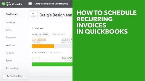 How to Schedule Recurring Invoices in QuickBooks UK YouTube