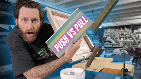 How to Screen Print at home [ Pushing vs Pulling a Squeegee