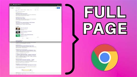 How to Screenshot a Whole Page in Chrome