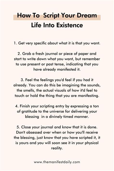 How to Script Your Dream Life Manifestation Into Existence