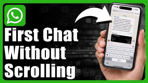 How to See First WhatsApp Message Without Scrolling YouTube.
