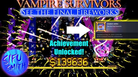 How to See the Final Fireworks in Vampire Survivors