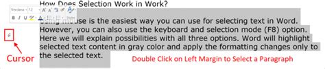 How to Select Text in Horizontal and Vertical Directions in Microsoft