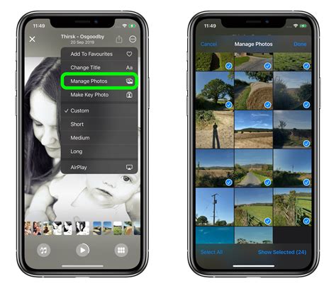 How to Select the Images That Appear in a Photos Memory in iOS 15