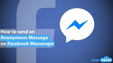 How to Send Anonymous Messages on Facebook