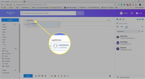 How to Send a Message to a Mailing List in Yahoo Mail