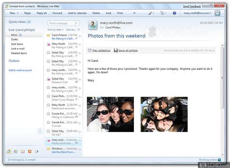 How to Send a Photo Gallery in Windows Live Mail