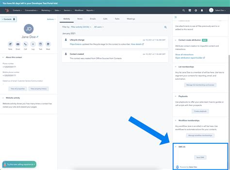 How to Send a Text Message from a HubSpot Contact Sakari Support Center