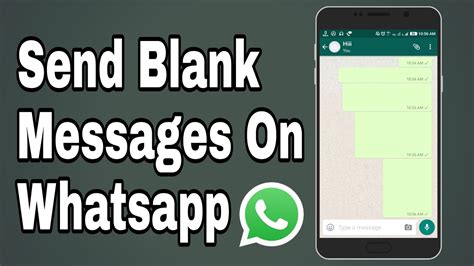 How to Send blank Message in WhatsApp YouTube
