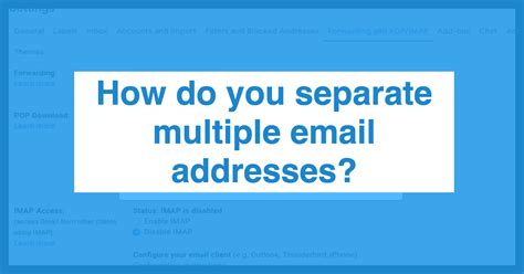 How to Separate Multiple Email Addresses in Outlook (and Other …