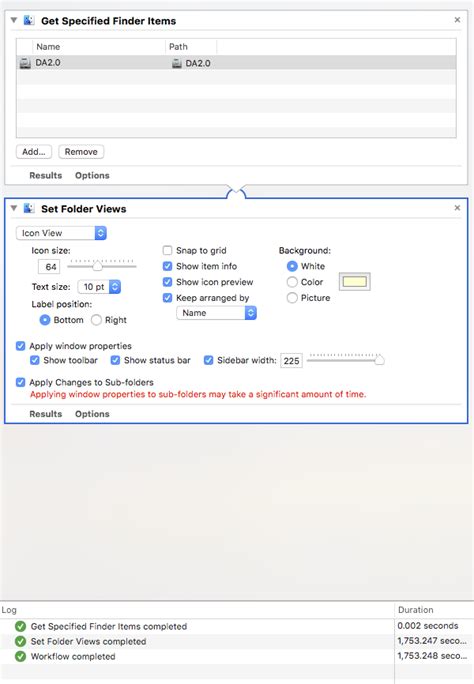 How to Set Finder Views for Folders and Sub Folders