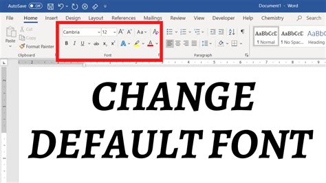 How to Set Text Font & Size in Microsoft Word YouTube