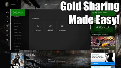 How to Set Up Game Sharing & Gold Sharing on Xbox One! YouTube