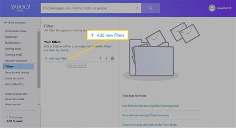 How to Set Up OR Filters in Yahoo Mail