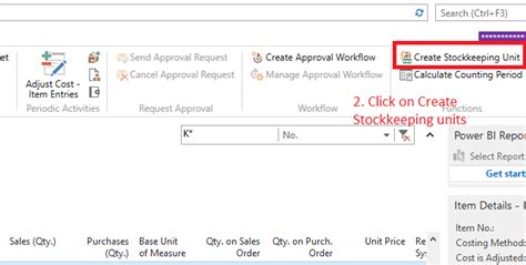 How to Set Up Stockkeeping Units - Dynamics NAV App