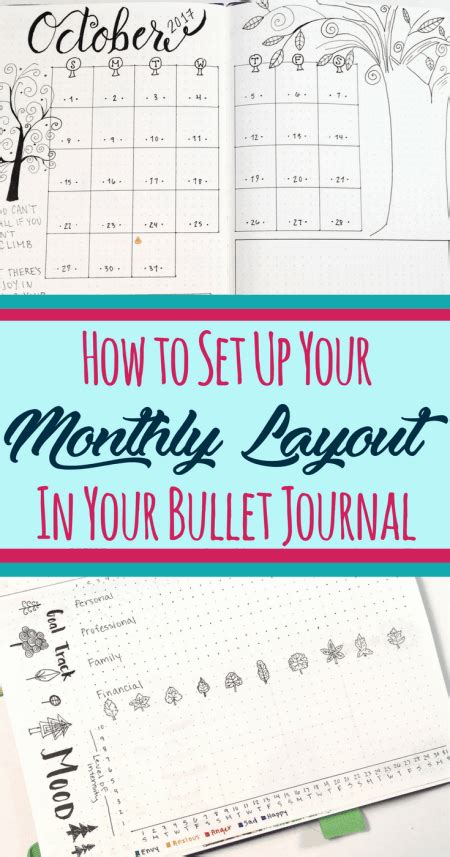 How to Set Up Your Bullet Journal Monthly Layout Planning Mindfully