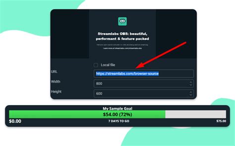 How to Set Up a Donation Goal for a Charity Stream.